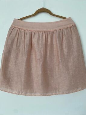 Loft Pink A-Line Skirt